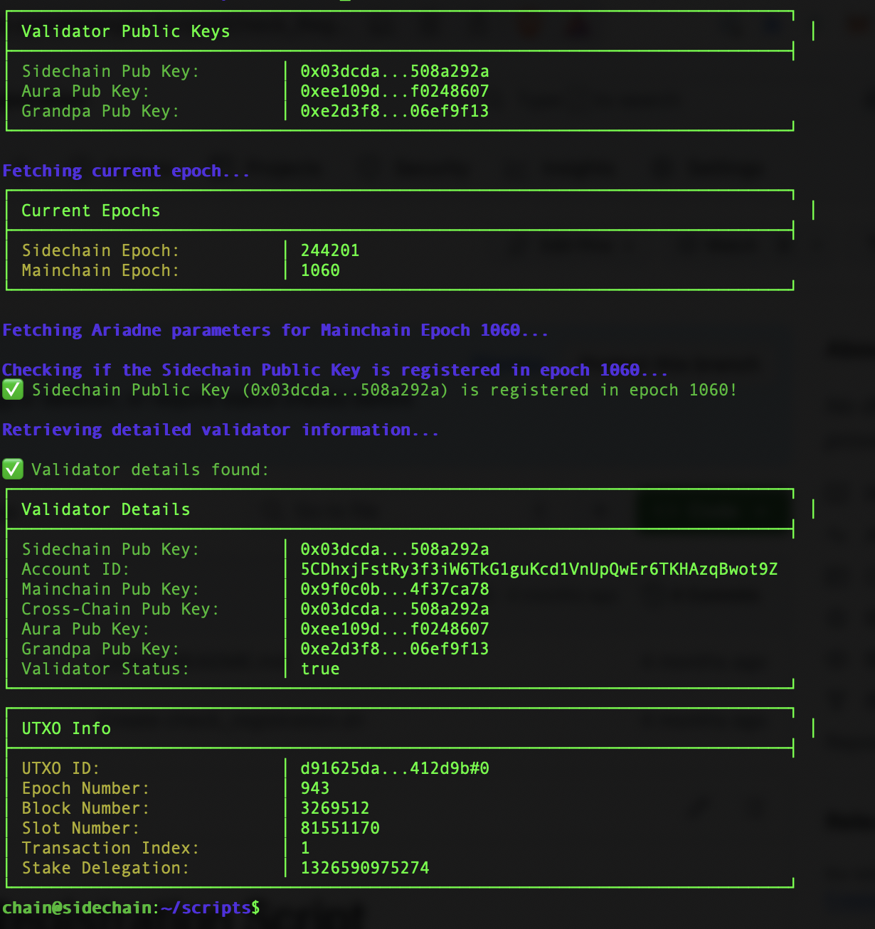 Midnight validator registration checker tool preview